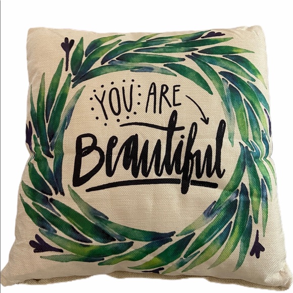 Okie Dokie Fun Other - You are Beautiful Throw Pillow
